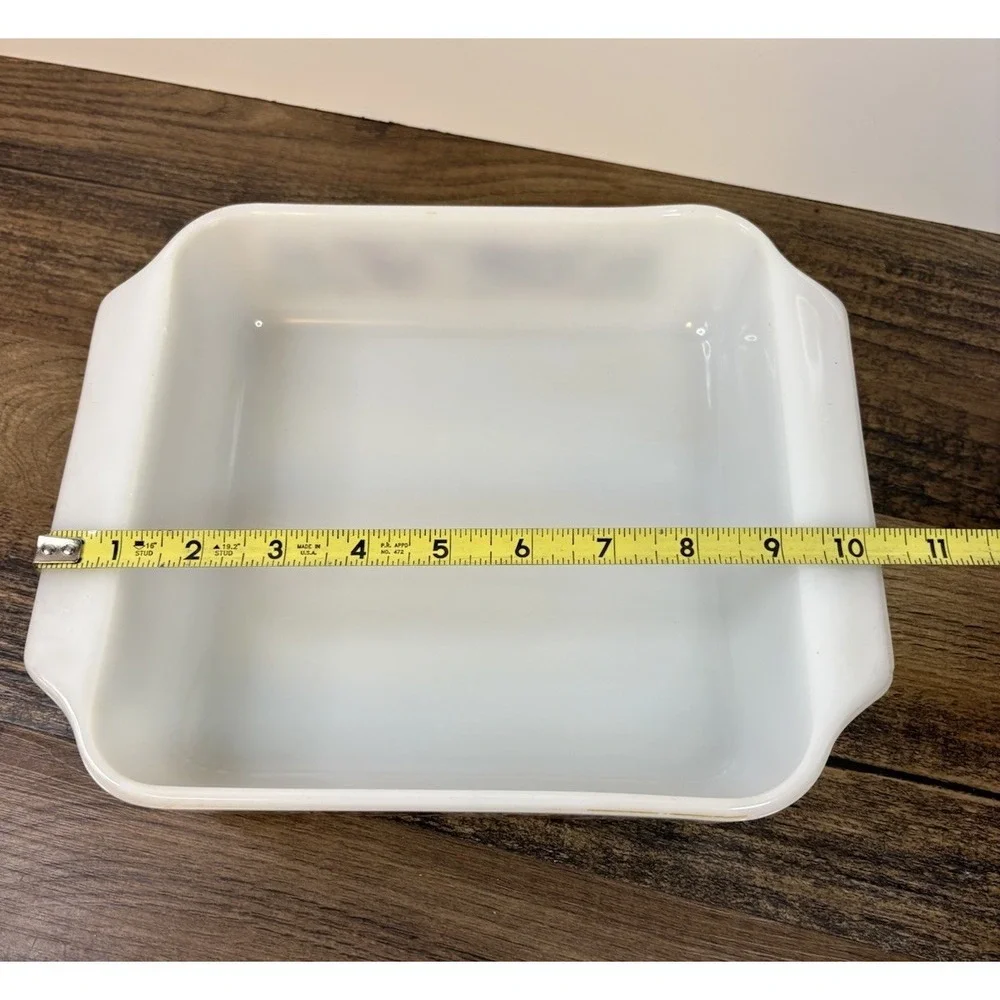 Vintage Anchor Hocking Rodger Johnson Farm Life Casserole Baking Dish 9x5 CHIPS